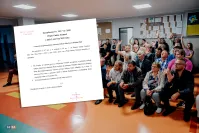 Wybory Sołtysa w Łebieńskiej Hucie.