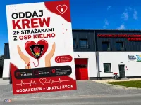 Oddaj krew ze strażakami z OSP Kielno.