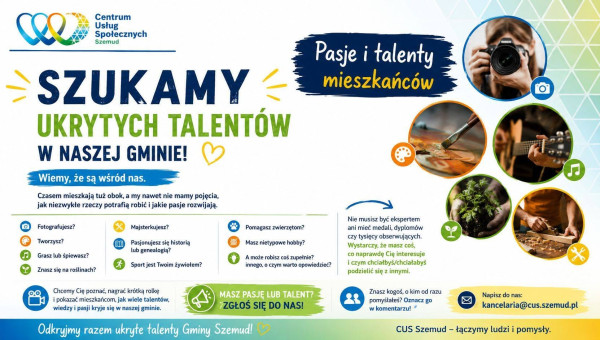 Masz ciekawą pasję? CUS Szemud szuka ukrytych talentów. Dołącz do akcji i pokaż swoją pasję!