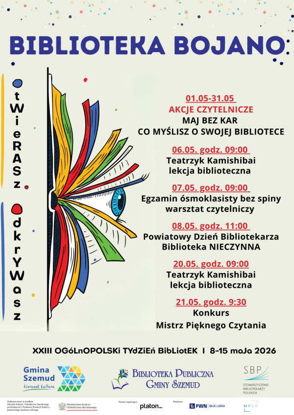 XXIII Ogólnopolski Tydzień Bibliotek - Bojano