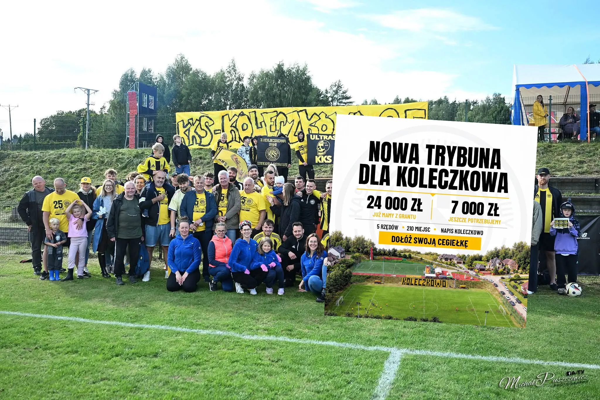 Brakuje 7 000 zł do nowej trybuny w Koleczkowie. Dołącz do zrzutki.