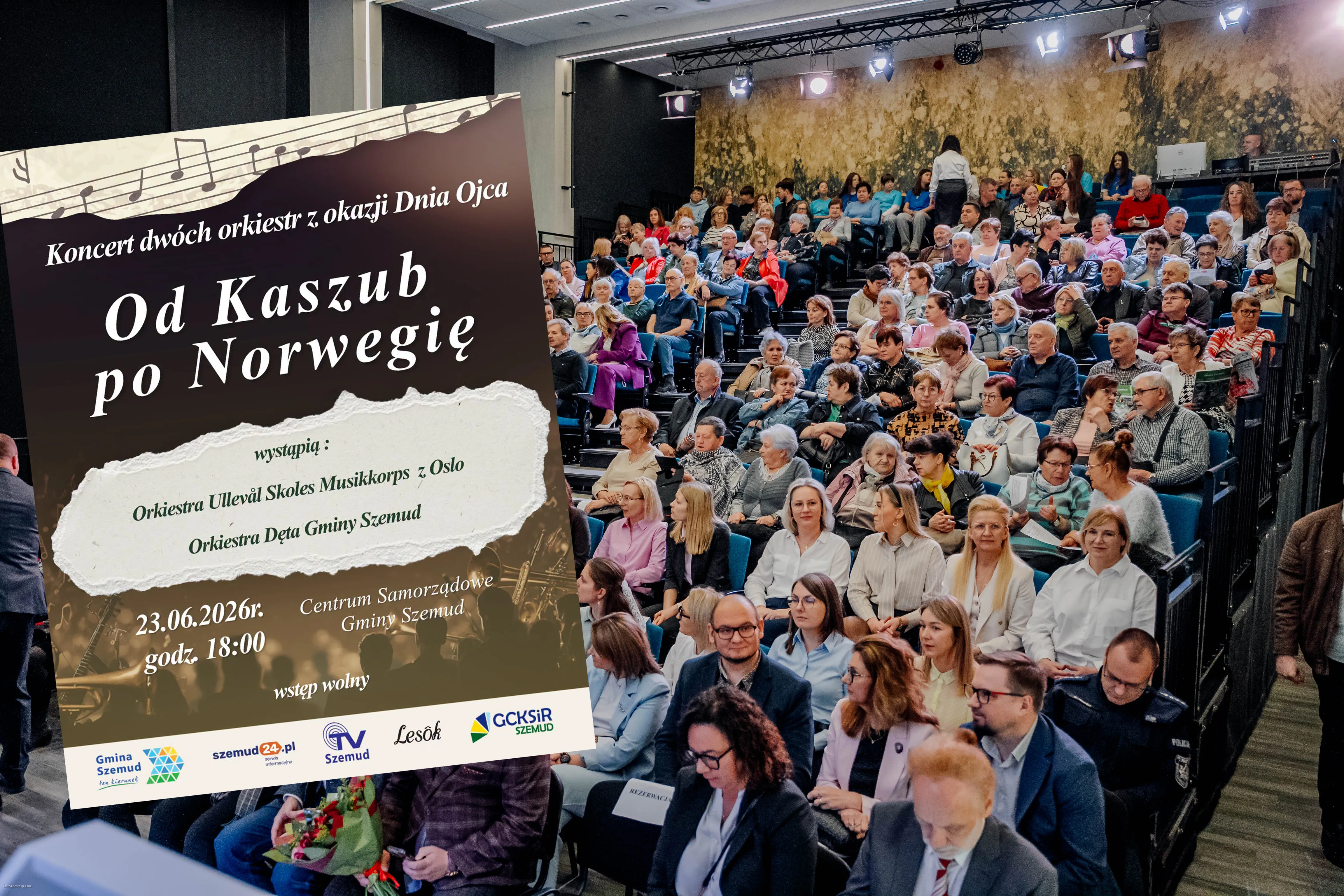 Koncert z okazji Dnia Ojca. Muzyczna podróż 'Od Kaszub po Norwegię'. 