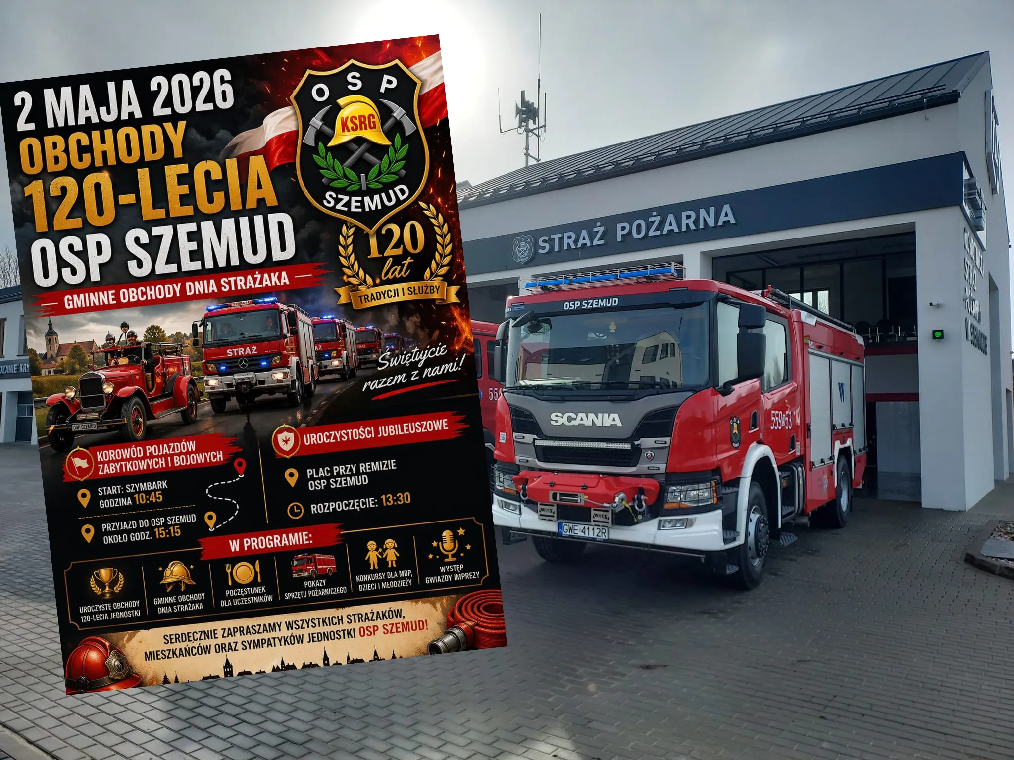 2 maja świętujemy 120-lecie OSP Szemud!