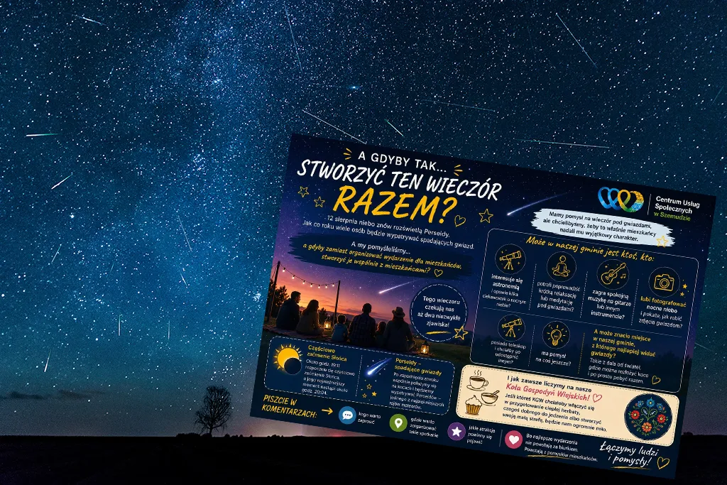 Noc Perseidów w Gminie Szemud: Poszukiwani pasjonaci, muzycy i astronomi!
