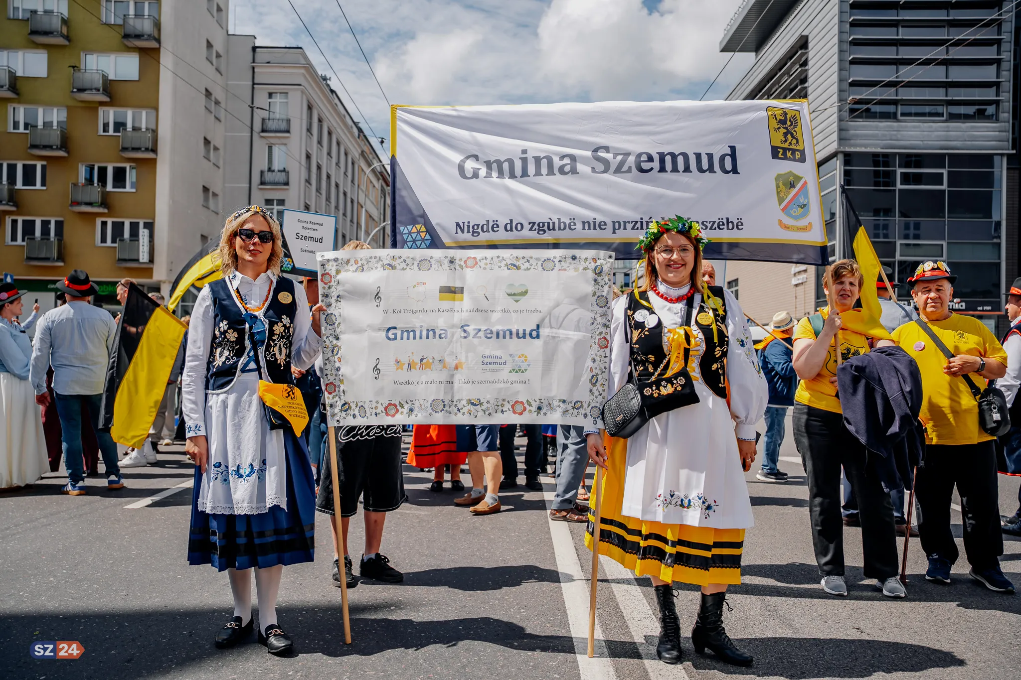 Wielka reprezentacja gminy Szemud na XXVII Światowym Zjeździe Kaszubów.