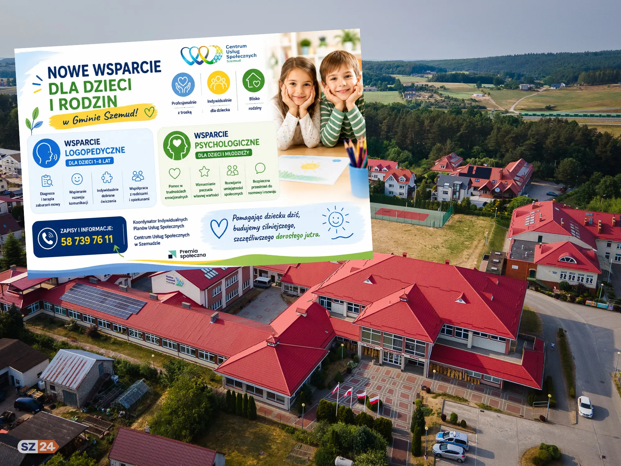 Bezpłatny logopeda i psycholog dziecięcy w gminie Szemud. CUS rusza z nowym wsparciem.
