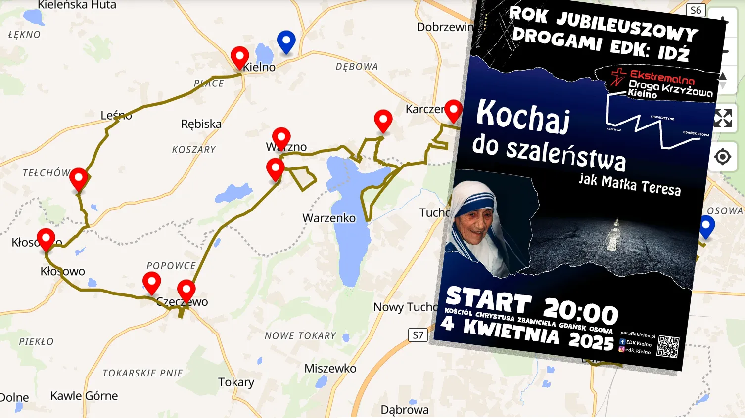 EDK Kielno. Weź udział w duchowej wędrówce. 