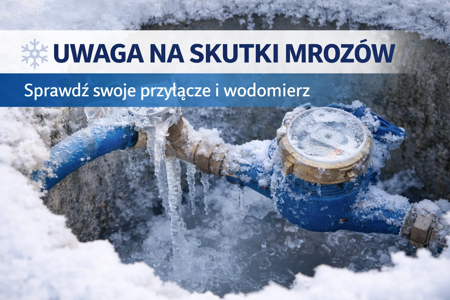 GPK Szemud ostrzega: Odwilż ujawnia skutki mrozów. Sprawdź wodomierz!