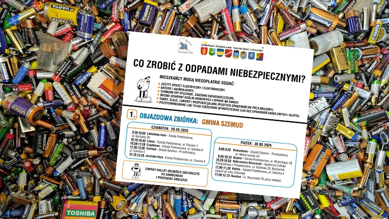 Objazdowa zbiórka odpadów niebezpiecznych.