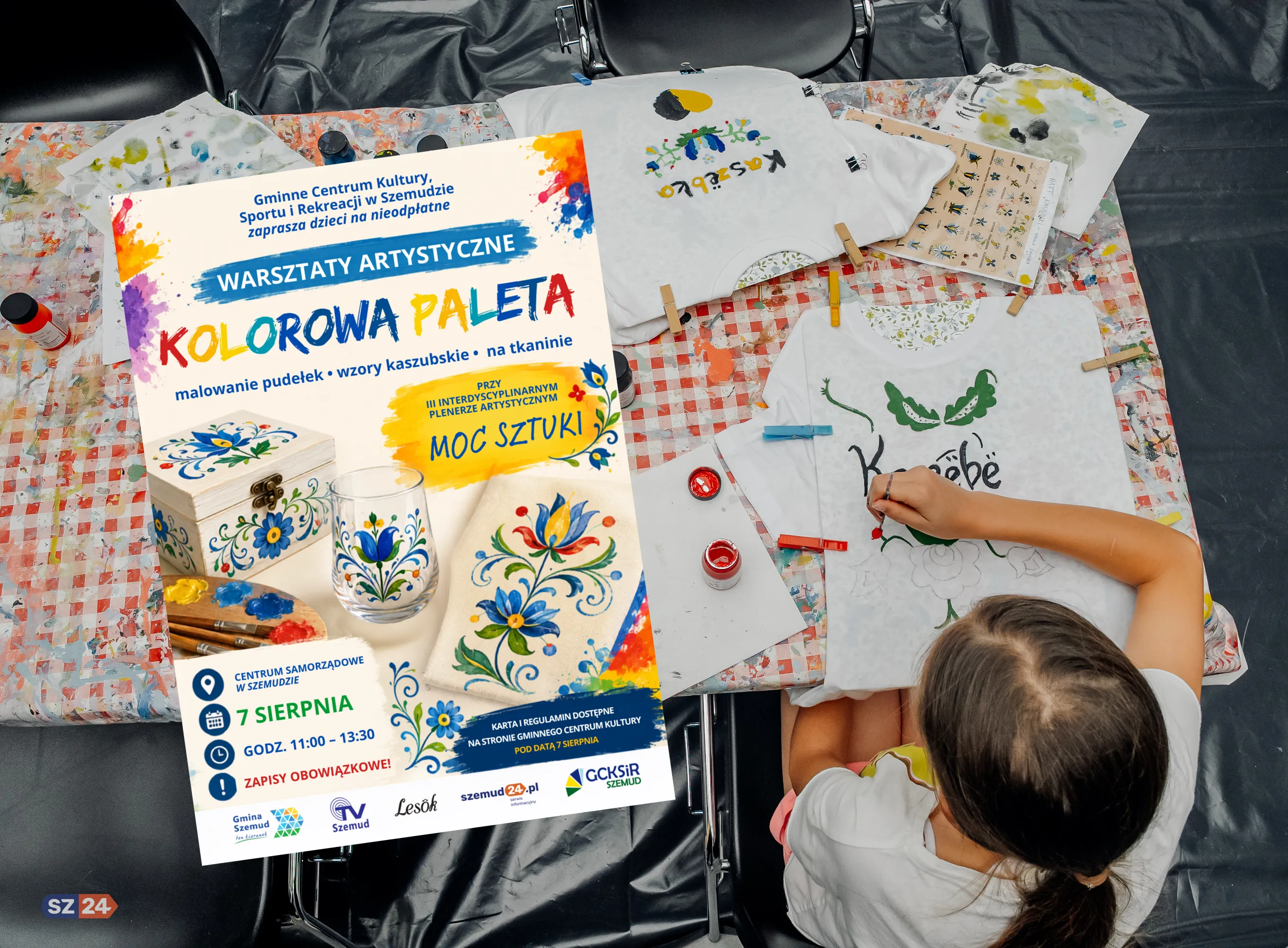 Ostatni dzień zapisów na warsztaty 'Kolorowa Paleta' w ramach III Interdyscyplinarnego Pleneru Artystycznego.