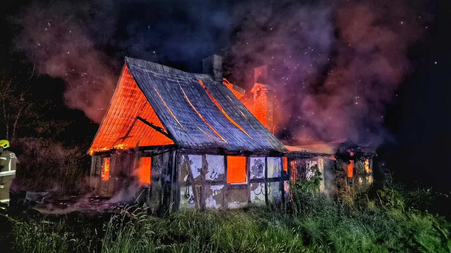 Nocny pożar w Koleczkowie.