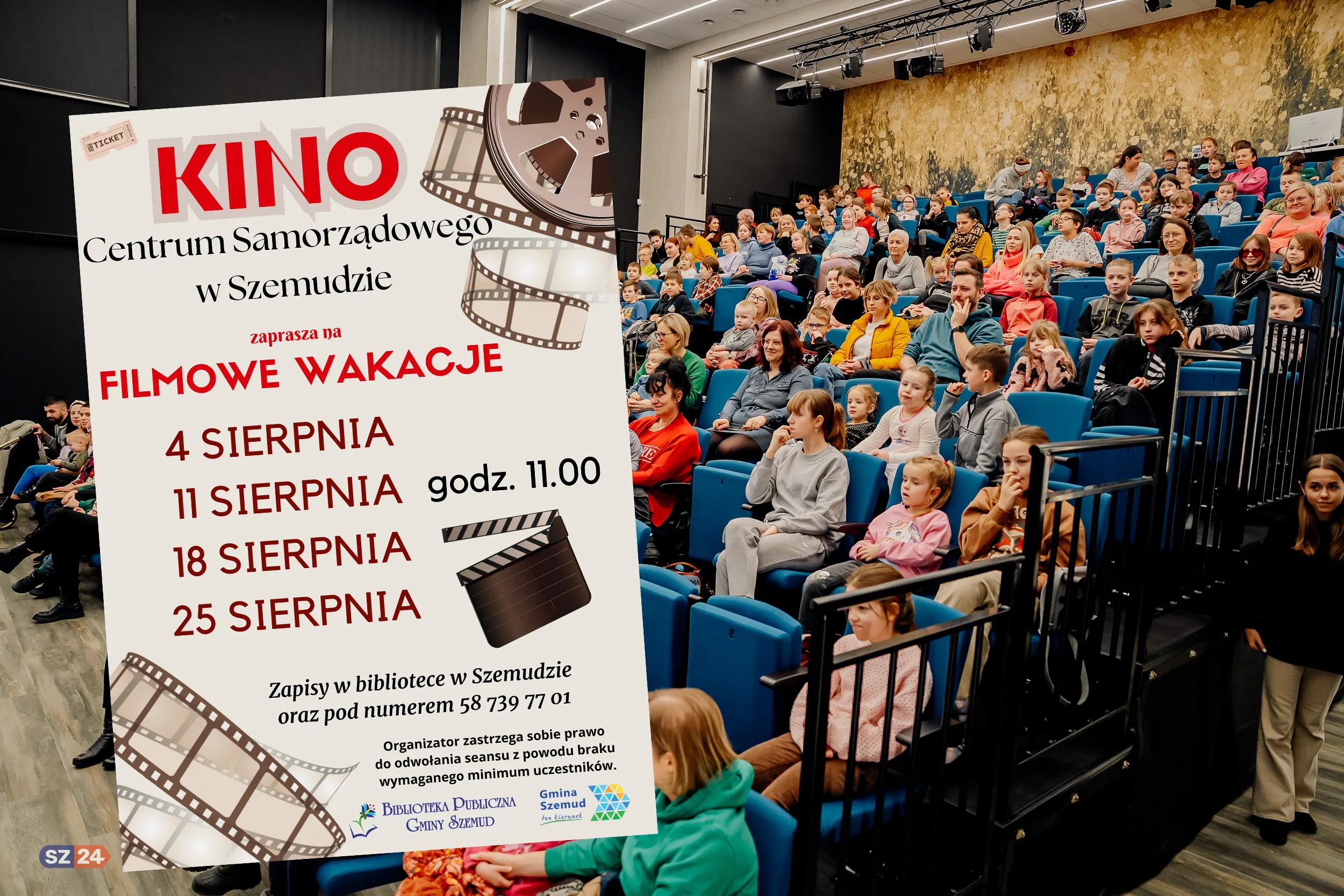Filmowe Wakacje w Szemudzie! Bezpłatne seanse, już od jutra!