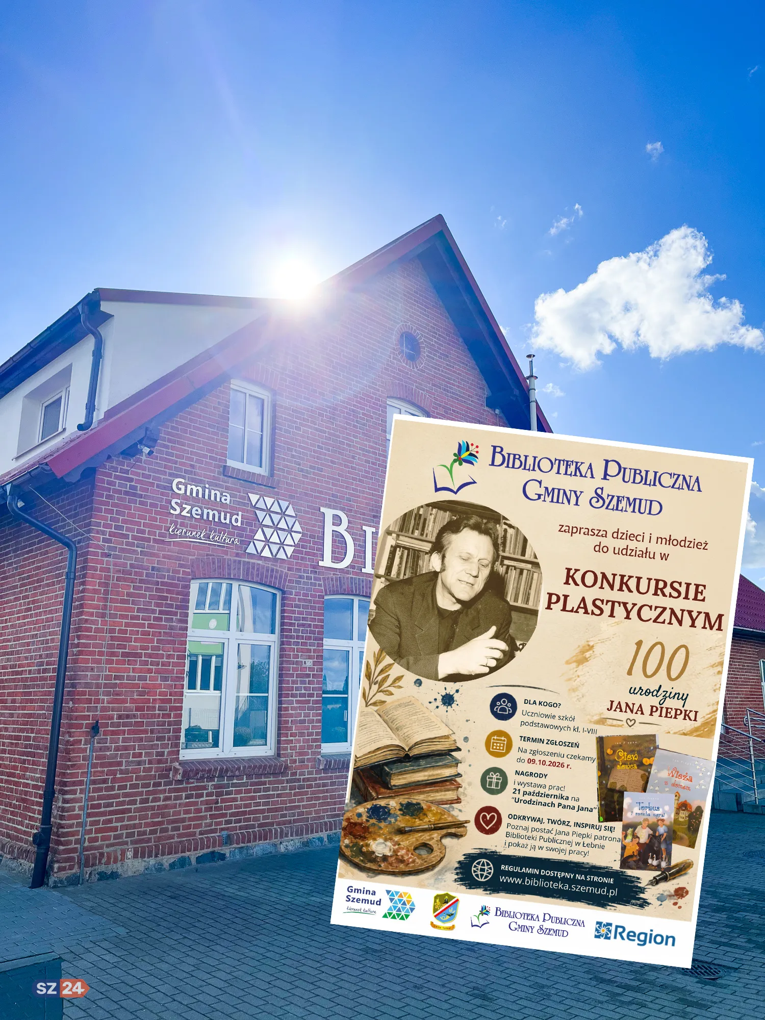 Trwa konkurs plastyczny. Biblioteka zaprasza uczniów do twórczej zabawy.
