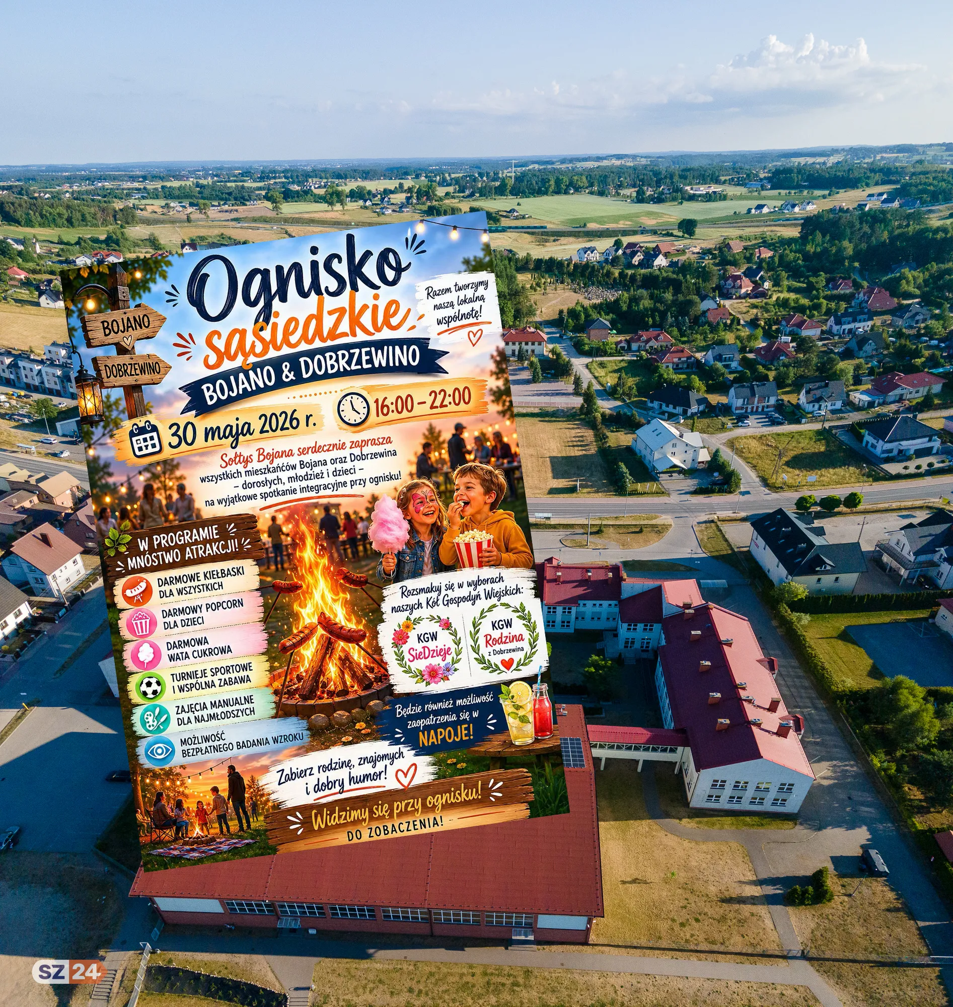 Ognisko Sąsiedzkie Bojano & Dobrzewino! Sprawdź masę atrakcji.