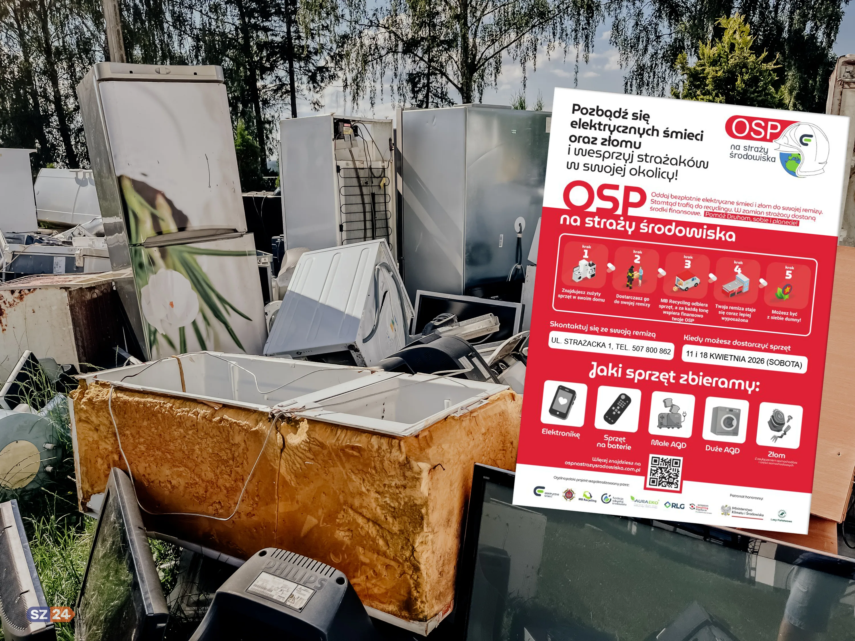 Pozbądź się elektrośmieci i wesprzyj OSP Częstkowo! 