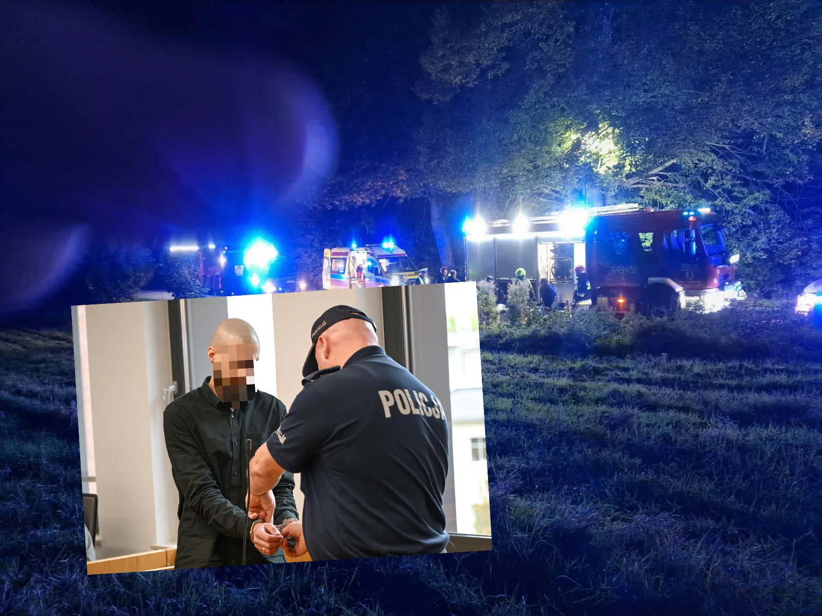 Sprawca tragedii z Łebieńskiej Huty stanął przed sądem Nie przyznaje się do ucieczki, przeprasza rodziny.
